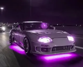 🤍 0edbe1ea samochód, pojazd, transport, auto, noc, światła telegram sticker