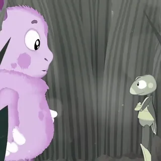 🛸 74f31883 卡通, 森林, 怪物, 可爱, 动物, 幻想 whatsapp sticker