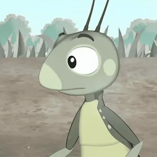 🛸 def51af7 卡通, 动画, 昆虫, 角色, 蚱蜢 whatsapp sticker