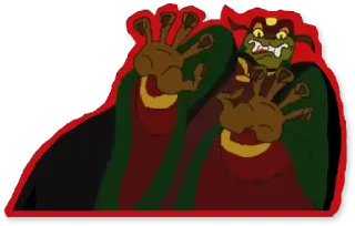 🐷 7551caa2 quái vật, hoạt hình, kẻ phản diện, fantasy, sinh vật telegram sticker