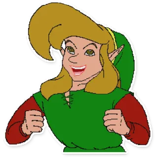 💩 99501903 Link The Legend of Zelda Link, The Legend of Zelda, Nhân vật trò chơi điện tử, Elf, Fantasy, Anh hùng telegram sticker