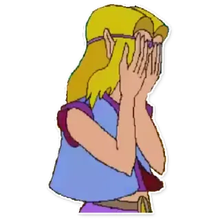 👸 c09e9106 Princess Zelda The Legend of Zelda zelda, công chúa, elf, nhân vật, tóc vàng, trò chơi điện tử telegram sticker