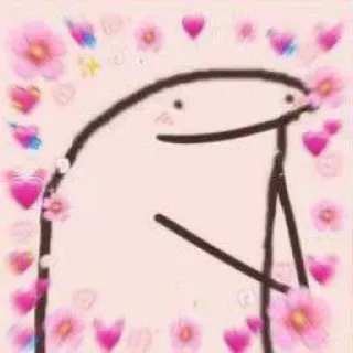 ♥️ 47c43058 strichmännchen, herzen, blumen, süß telegram sticker