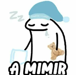 💤 9d396a51 A MIMIR schläfrig, schlafend, niedlich, Cartoon, Nacht, zzz telegram sticker