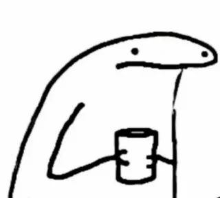 🥛 a907b2fd strichmännchen, meme, kaffee, getränk telegram sticker