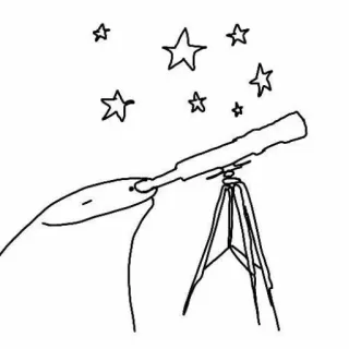 🌟 b00d0df9 Teleskop, Sterne, Beobachtung, Astronomie, Nacht, Universum, Weltraum telegram sticker