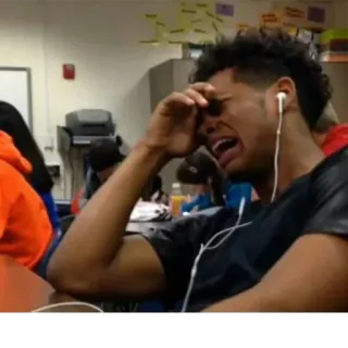 😭 30509b22 pleurer, triste, émotionnel, personne, détressé, contrarié telegram sticker