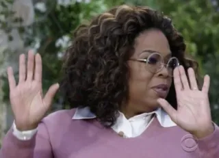 ✋ 3a17f76f Oprah Winfrey Oprah, Animatrice talk-show, Personnalité télé, Conférencière, Interview telegram sticker