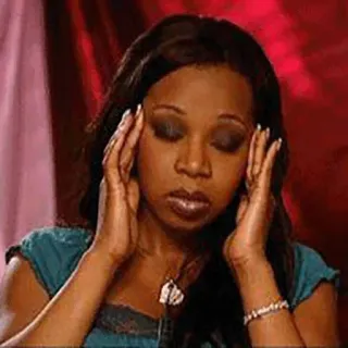 💆‍♀ 5a340462 femme, frustration, maux de tête, stress, tristesse telegram sticker