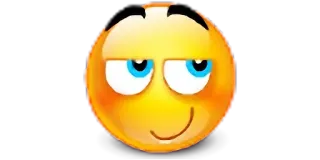 ☺️ 751362c3 絵文字, ニヤリ, 表情, 態度, ミーム, インターネット telegram sticker