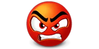 😡 95e70c32 怒り, 赤, 顔, 絵文字, 激怒, 表情, ボール telegram sticker