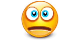 😳 a2459b12 絵文字, ショック, びっくり, 恐怖, リアクション, ミーム, 顔 telegram sticker