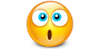 😳 d867a24f 絵文字, ショック, 驚き, 驚愕, 顔, 表情, 反応 telegram sticker