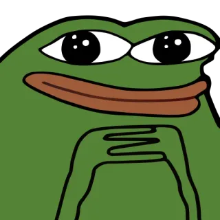 😏 4b683e8c Pepe the Frog pepe, frosch, meme, internetkultur, figur, poggers, überheblich whatsapp sticker