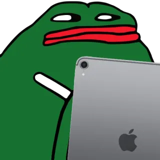 📱 739ffaa9 Pepe the Frog Pepe, Frosch, Meme, Internet Meme, Feels Bad Man, Tablet whatsapp sticker