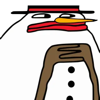 ⛄️ ad4c3297 Schneemann, Winter, Cartoon, Lustig, Süß, Sticker, Schnee whatsapp sticker