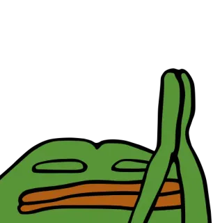 🙏 d9575807 Pepe the Frog pepe, frosch, meme, internet meme, cartoon, reaktion whatsapp sticker