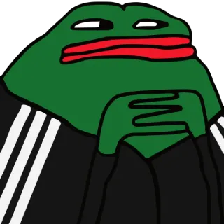 🐒 f6fd01d8 Pepe the Frog pepe, frosch, meme, internet meme, adidas, trainingsanzug whatsapp sticker