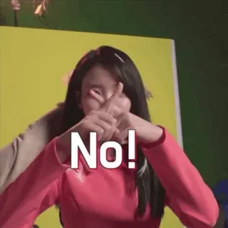 ☁ 023a36ba No! 아니요, 거절, 반대, 부정적 telegram sticker