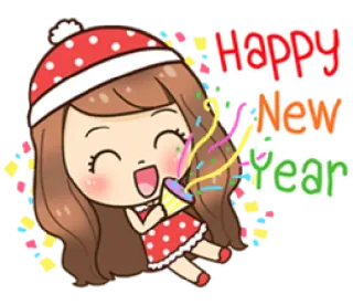 🎉 159f0f7e Happy New Year năm mới, lễ kỷ niệm, hạnh phúc, ngày lễ, lễ hội telegram sticker