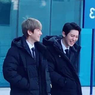 💕 77da4165 leute, lächeln, mäntel, winter, männer, koreanisch telegram sticker