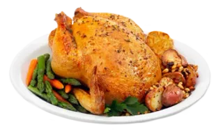 😐 86363c28 鸡肉, 食物, 烤, 家禽, 晚餐, 餐 telegram sticker