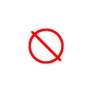 🚫 6b07a7a0 禁止, 不允许, 严禁, 否, 禁止入内 telegram sticker