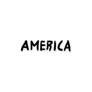 🇺🇸 e0ad3443 AMERICA 美国, 国家, 文字, 黑白 telegram sticker
