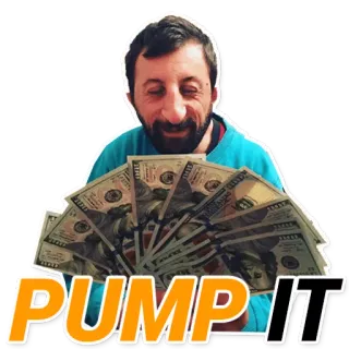🤑 daa4122f PUMP IT dinheiro, grana, sucesso, celebração, riqueza, acelera telegram sticker