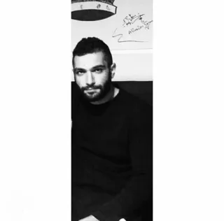 😑 6a81d4eb man, portrait, black and white, person, selfie telegram sticker