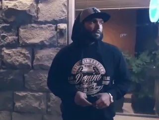 😒 a1ea9162 Denim man, urban, fashion, hoodie, streetwear, denim telegram sticker