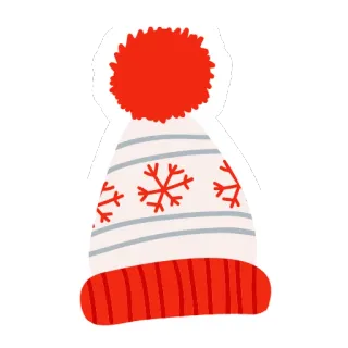 👒 7f3c4ec5 冬天, 帽子, 雪花, 服装, 配饰, 季节性 telegram sticker