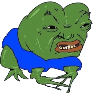 🐸 2f8be341 Pepe the Frog Pepe, rana, meme, internet, divertente, cartone animato, personaggio telegram sticker
