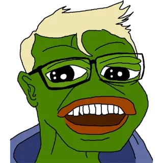 🐸 d8c8b283 Pepe the Frog pepe, rana, meme, internet, cartone animato, personaggio telegram sticker