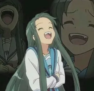 😂 17e1b9c1 Gadis anime, Tertawa, Kartun, Perempuan telegram sticker