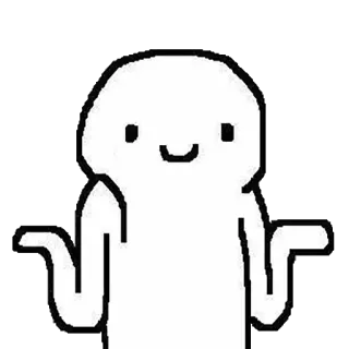 🤷‍♂ 2992f237 sosok putih, angkat bahu, meme, kartun, pertanyaan, tidak yakin telegram sticker