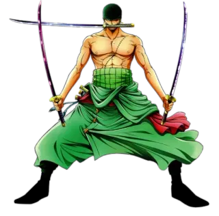 👿 54a8a45b Zoro One Piece 索隆, 海贼王, 动漫, 剑士, 海盗, 角色 telegram sticker