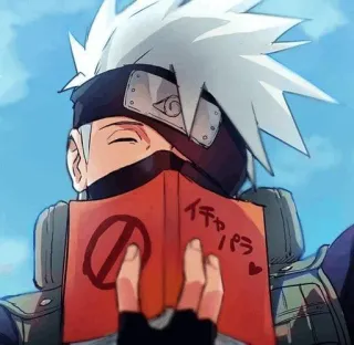 🔥 34d99fa6 Kakashi Hatake Naruto イチャパラ Anime, Manga, Kakashi, Naruto, Książka telegram sticker