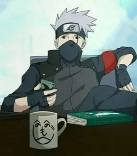 🔥 a71246c5 Kakashi Hatake Naruto Anime, Kreskówka, Kakashi, Naruto, Postać telegram sticker
