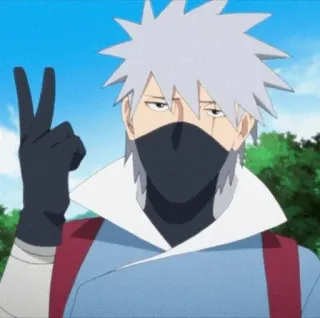🔥 c3b30ddf Kakashi Naruto Anime, Kakashi, Naruto, Ninja, Postać, Manga, Fanart, Znak pokoju telegram sticker