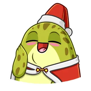 😀 25594a7a natal, feriado, desenho animado, fofo, feliz, celebração telegram sticker