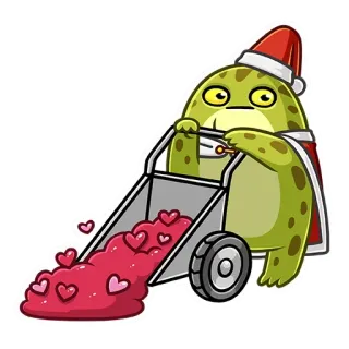 😐 9d351a59 rã, natal, corações, desenho animado, fofo, festivo, feriado telegram sticker