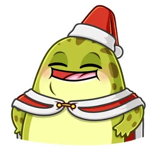 ☺️ bac15ce8 natal, feriado, gorro de papai noel, fofo, festivo, desenho animado, celebração, inverno telegram sticker