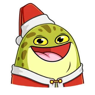 🥳 ea559b93 rã, natal, gorro de Papai Noel, desenho animado, festivo, fofo telegram sticker