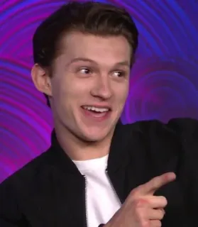 🥀 1027c0c3 Tom Holland คนดัง, นักแสดง, ภาพเหมือน, ผู้ชาย, คน telegram sticker