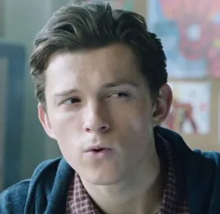 🥀 d7243a09 Tom Holland ผู้ชาย, นักแสดง, คนดัง, ภาพเหมือน, ภาพถ่ายหน้าตรง telegram sticker