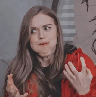 🐞 86d244f9 Frau, Gesichtsausdruck, Gesicht, Porträt, lustig, Mädchen telegram sticker