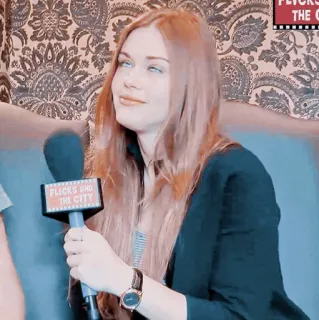 🎐 ef5d434e FLICKS AND THE CITY Interview, Medien, Reporter, Mikrofon, Fliks und die Stadt telegram sticker