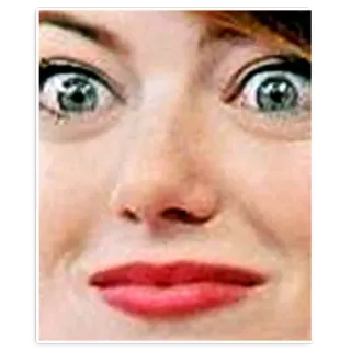 😳 06e36197 脸, 眼睛, 嘴唇, 表情 telegram sticker