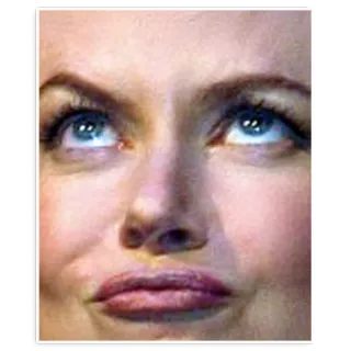 👹 1172e3b1 女人, 脸, 表情, 眼睛, 嘴唇, 肖像 telegram sticker